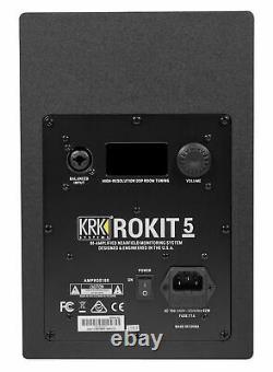 KRK ROKIT 5 G4 5 Bi-Amped Active Powered Studio Monitor Speaker RP5-G4 RP5G4