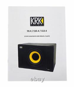 KRK S8.4 8 Powered Studio Subwoofer Generation 4 S8 Sub Class D