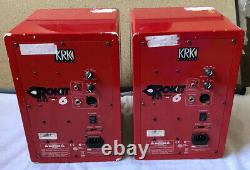 KRK SYSTEMS Rokit 6 RPG2 RARE RED Powered Studio Monitors Pro Audio PLEASE READ