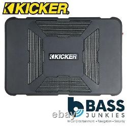 Kicker HS8 Active 150 Watts Amplified Underseat Car Sub Subwoofer Bass Enclosure