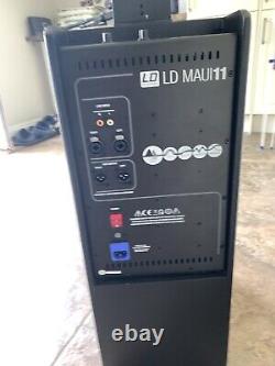 LD Systems MAUI 11 MIX 1200W Powered Column PA Sub Speakers