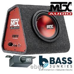 MTX TRP8 20cm 8 360 Watts Amplifiied Active Car Subwoofer Box & Bass Controller