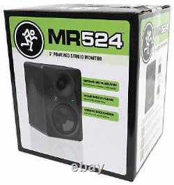Mackie MR524 5 50 Watt Powered Active Studio Monitor Class A/B Bi-Amped Speaker
