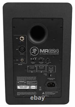 Mackie MR624 6.5 65 Watt Powered Active Studio Monitor Class A/B Bi-Amp Speaker
