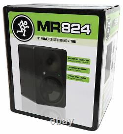 Mackie MR824 8 85 Watt Powered Active Studio Monitor Class A/B Bi-Amped Speaker