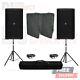 Mackie Thump 215 Active Powered Speakers 2800w Bundle With Stands Cases Dj Party