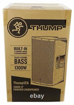 Mackie Thump12A THUMP-12A 12 1300 Watt Powered Active DJ PA Speaker, Class D