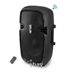 New PylePro PPHP1237UB 900W 12-Inch Bluetooth Powered DJ PA Black Speaker System
