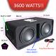 Oe-212bx Twin 12 Amplified Subwoofer Active Box 3600 Watts Extreme Power Bass