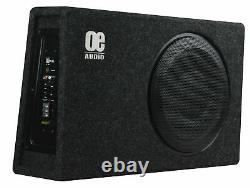 OE AUDIO 12 Sub woofer built in AMP Amplified Active Slim Shallow bassbox 1400W