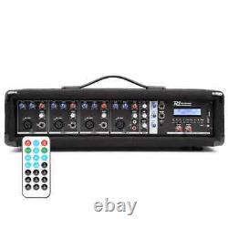 PDM-C405A Active 4 Channel Powered USB Audio Mixer Amplifier PA Bluetooth Amp