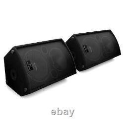 PRO 2x ACTIVE 1100W POWERED DJ PA SPEAKER STAGE MONITOR FREE P&P SPECIAL OFFER