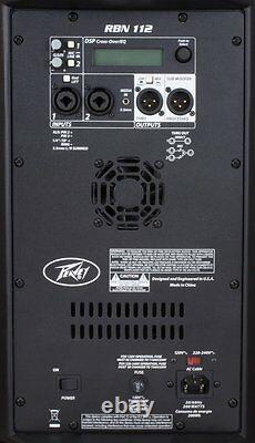 Peavey RBN-112 Active 2-Way Powered PA Speaker 2000W Bi-Amplified with DSP & EQ