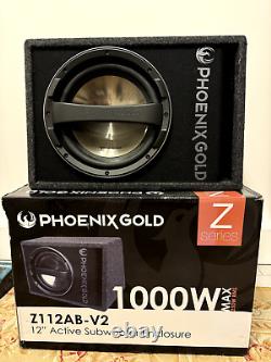 Phoenix Gold Z Series Z112ABV2 12 1000W Powered Active Ported Wedge Subwoofer