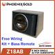 Phoenix Gold Z Series Z18ab 8 500w Powered Active Ported Wedge Subwoofer Box