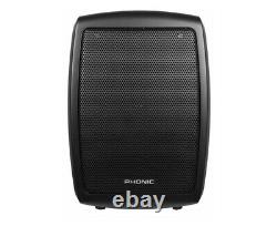 Phonic 200W Powered Speaker 2-Channel Mixer with Bluetooth Battery, AC Power
