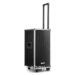 Portable PA Speaker System 8 Bluetooth MP3 CD UHF Wireless Microphone Amplified