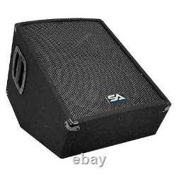 Powered 2-Way 12 Floor / Stage Monitor Wedge Style with Titanium Horn