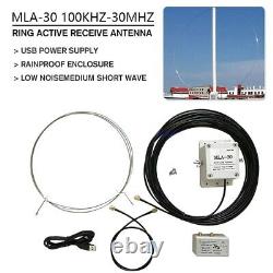 Powerful MLA-30+(Plus) 05-30Mhz Ring Active Antenna with Low Noise Amplifier