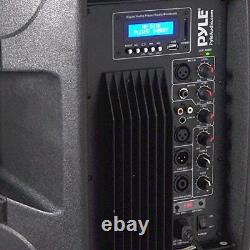 Pyle 15 Powered DJ Bluetooth Speaker, FM Radio USB/SD (PPHP155ST) 1 unit