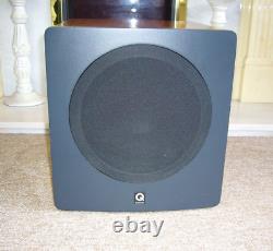 Q Acoustic 1000S Active/Powered Subwoofer in Cherry finish -Free Subwoofer cable