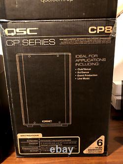QSC CP12 CP Series 12 Powered Active 1000 Watt Compact DJ PA Speaker w Box