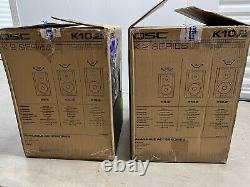 QSC K10.2 2000W 10 inch Powered Speaker PAIR Mint In box WITH Bags / Totes