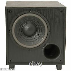 Quality 8 200W Active Sub/Subwoofer Bass Cabinet Home Cinema Hi-Fi Stereo Amp