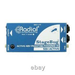 Radial StageBugT SB-1 Active Acoustic DI 48v Phantom Powered Direct Box