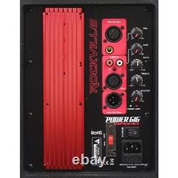 Rockville RPG10 10 Powered Active 600 Watt 2-Way DJ PA Speaker System