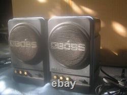 Roland Boss MA-12 Vocal Micro Monitor Powered Speakers Pair used free shipping