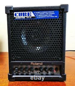 Roland CM-30 Portable Powered Cube Monitor, Speaker Japan Good Condition WithBox