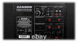 Samson MediaOne 10S 10 100 Watt Powered Studio Subwoofer Sub + Acoustic Riser