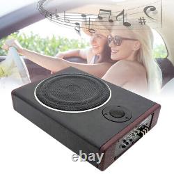 Speaker Slim Under-Seat Active Powered Truck Car Subwoofer Audio Amplifier 8 UK