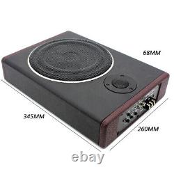 Speaker Slim Under-Seat Active Powered Truck Car Subwoofer Audio Amplifier 8 UK