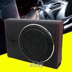 Speaker Slim Under-Seat Active Powered Truck Car Subwoofer Audio Amplifier 8 UK