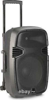 Stagg RE-VOLT15 15 Portable Battery PA Speaker Bluetooth Party 200W