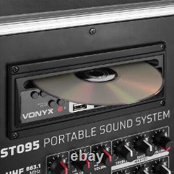 Vonyx 170.001 ST095 Portable Sound System 8 CD/UHF/MP3 with Bluetooth