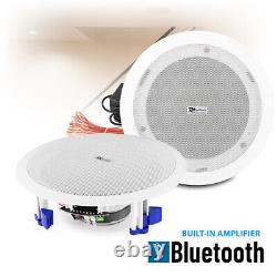 Wireless Streaming Bluetooth Ceiling Mount Speakers Built-In Amplifier 6.5 40w
