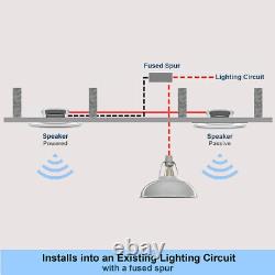 Wireless Streaming Bluetooth Ceiling Mount Speakers Built-In Amplifier 6.5 40w