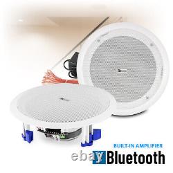 Wireless Streaming Bluetooth Ceiling Mount Speakers Built-In Amplifier 8 60w