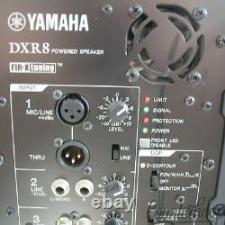 Yamaha DXR8 Powered Speaker Cabinet, 8Active Studio Monitor Fir-X Power Audio