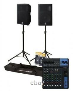 Yamaha Dxr12 Complete Powered Pa System Inc Mg10 Mixer For Band Dj School Church