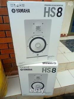 Yamaha HS8 8 Powered Studio Monitors White (Pair) Brand New