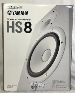 Yamaha HS8 W 8-Inch Floor Standing Powered Studio Monitor Speaker White