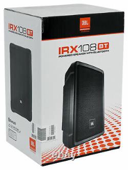 2 Haut-parleurs Mp Portables Jbl Irx108bt 8 1000w Avec Bluetooth+mixer Avec Eq