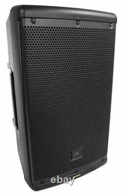 (2) Jbl Eon610 10 2000 Watt Powered Dj Pa Speakers+stands+cables+mic+headphones