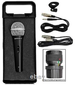 2 Rockville Bpa225 Dual 15 Haut-parleurs Dj Pa Powered W Bluetooth+mackie Mixer+mic