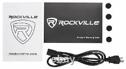 (2) Rockville Dpm8b Dual Powered 8 600 Watt Active Studio Monitor Haut-parleurs