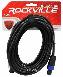 2 Rockville Pbg18 18 2000w 8 Ohm Pro Audio Subwoofers+2-amplifieur De Puissance De Canal